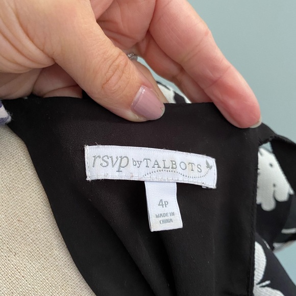 RSVP by Talbots - Elegant Black Patterned Dress - Picture 5 of 7